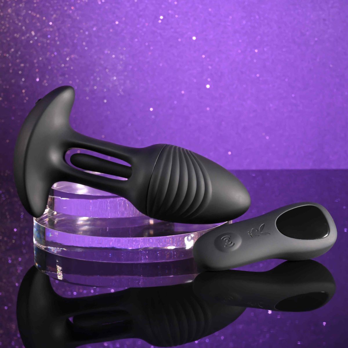 Playboy Pleasure - Rim Shot Vibrerende Anaalplug - Zwart foto 5