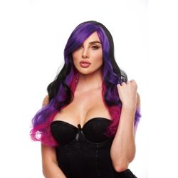 Pleasure Wigs - Pruik Brandi Black & Purple