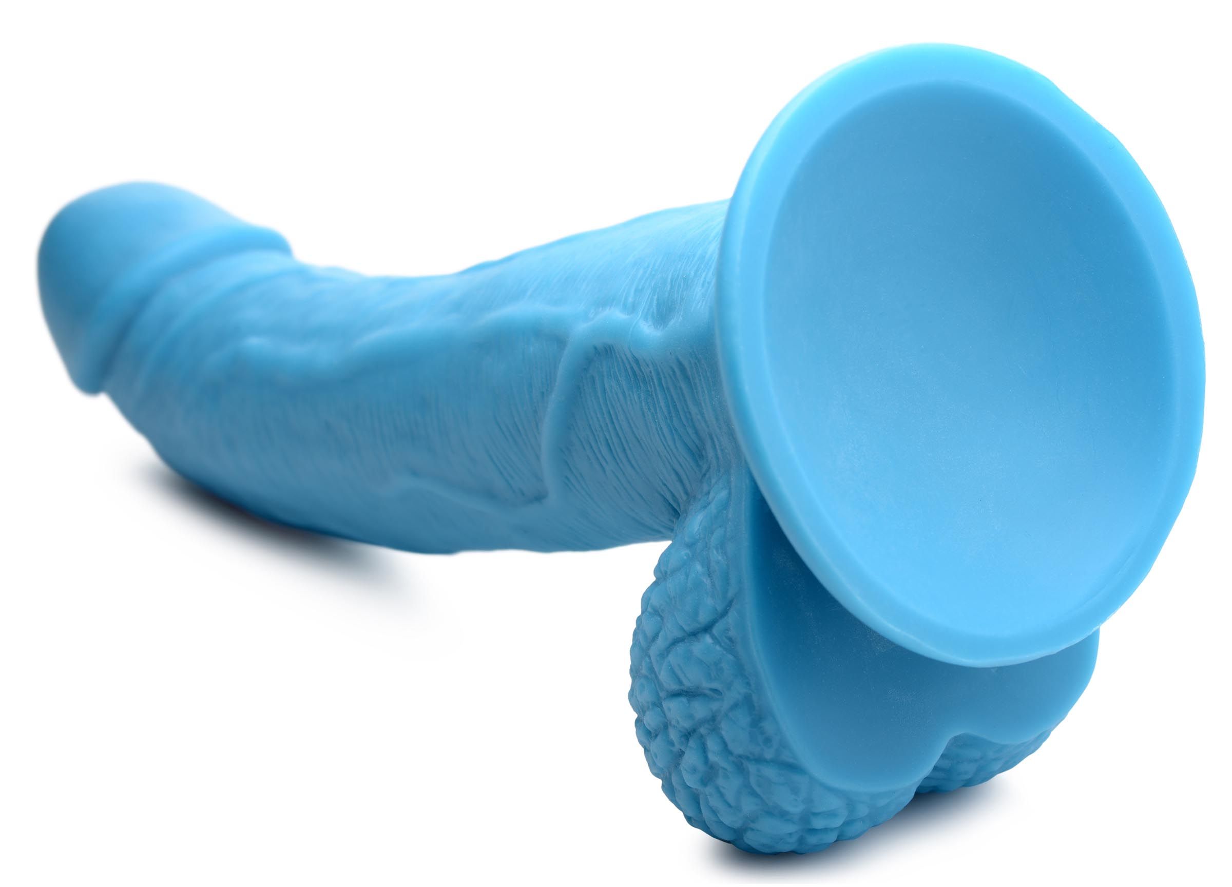 Poppin Dildo 19 cm - Blauw foto 4