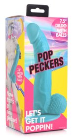 Poppin Dildo 19 cm - Blauw