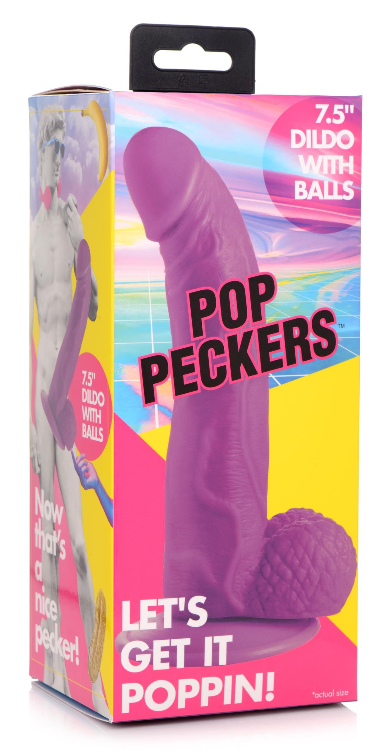 Poppin Dildo 19 cm - Paars foto 6
