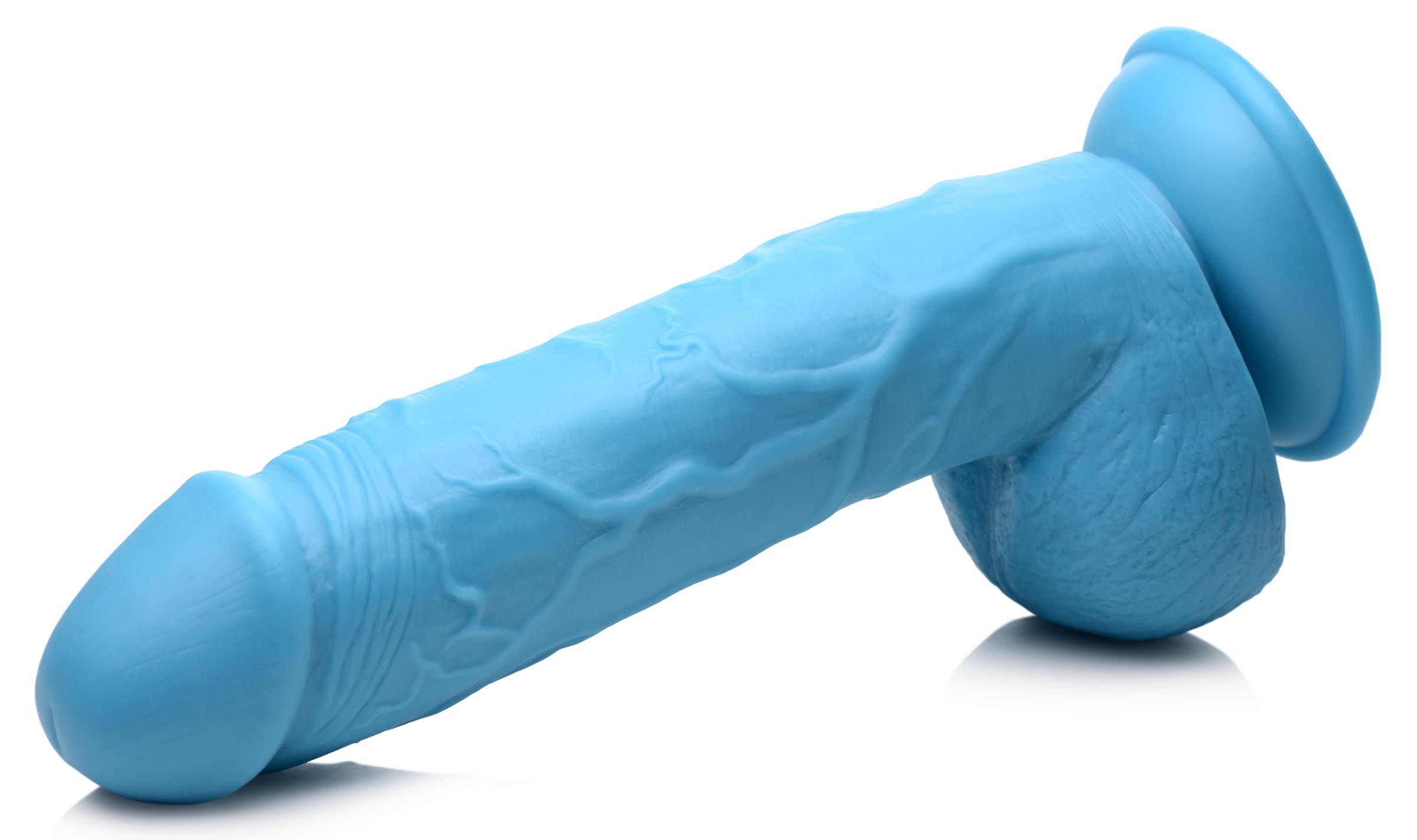Poppin Dildo 20 cm - Blauw foto 2
