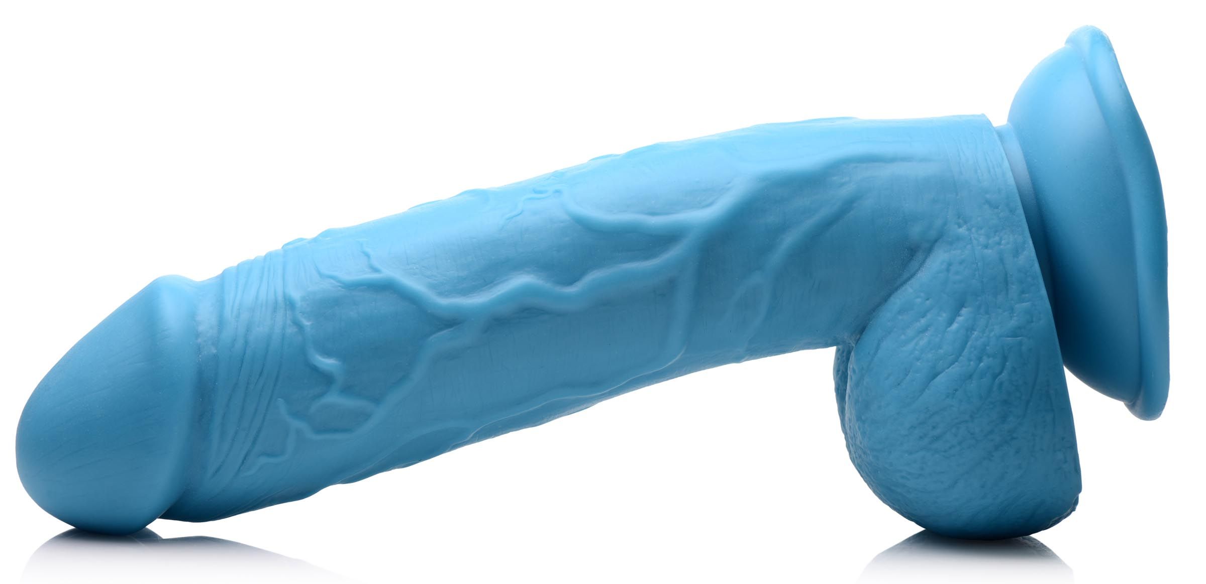 Poppin Dildo 20 cm - Blauw foto 3