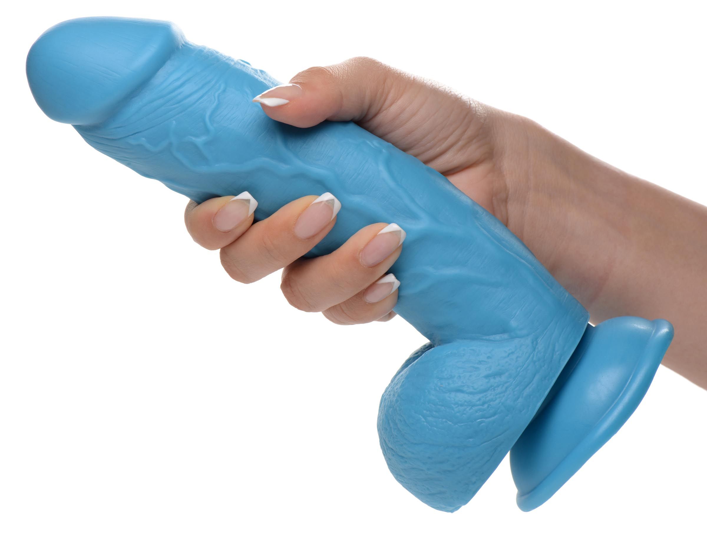 Poppin Dildo 20 cm - Blauw foto 5