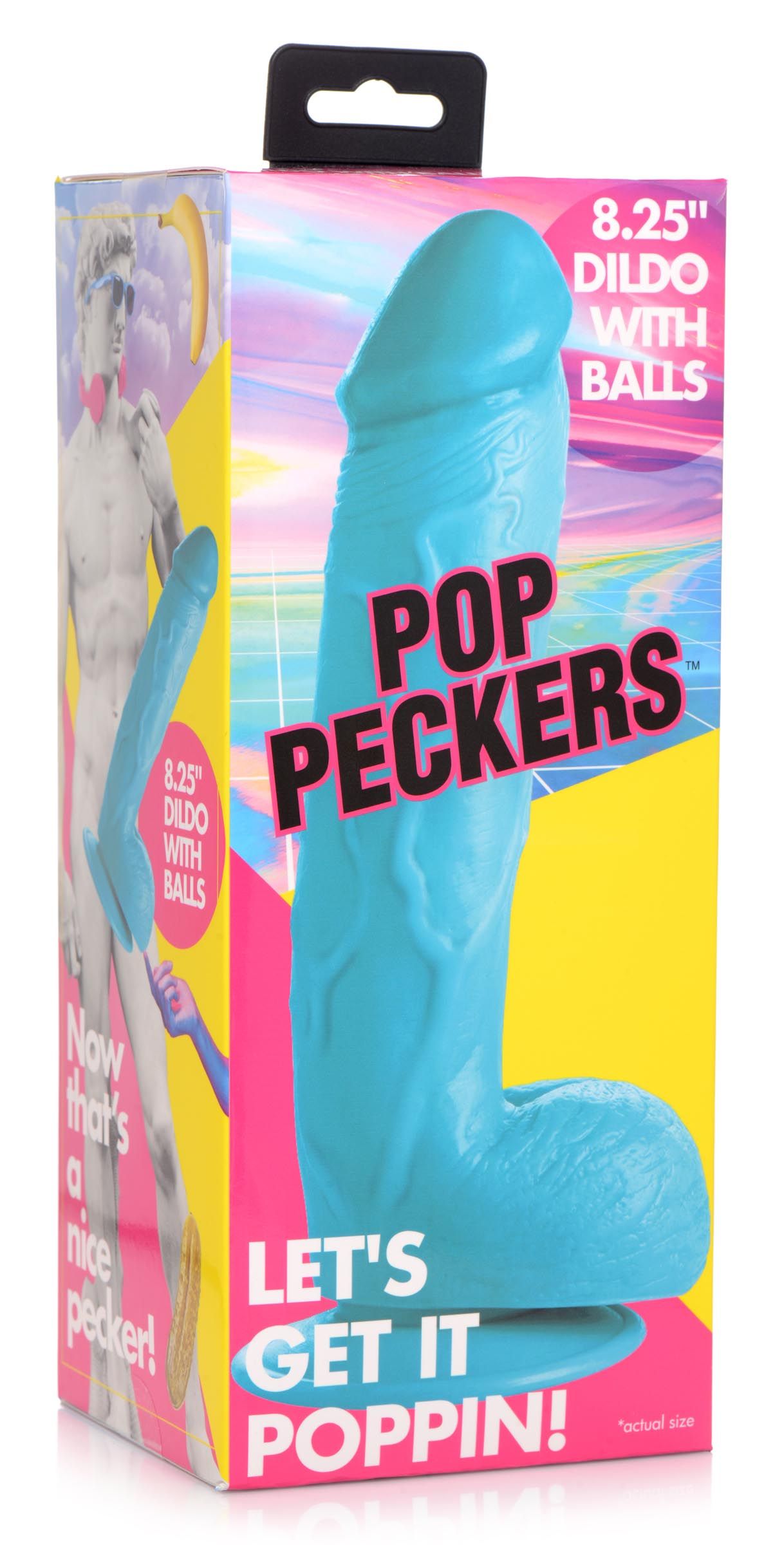 Poppin Dildo 20 cm - Blauw foto 6