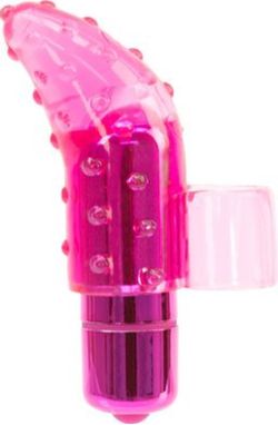 Frisky Vinger Vibrator Met Bullet - Roze