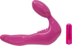Infinity Vibrating Strapless Strap-On - Pink