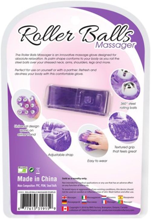 Roller Balls Massagehandschuh - Lila