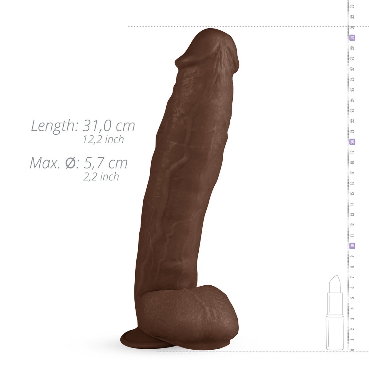 Real Fantasy - Travis Realistische Dildo - 31 cm
