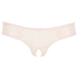 Surrender Sexy Slip With Open Crotch - Pink