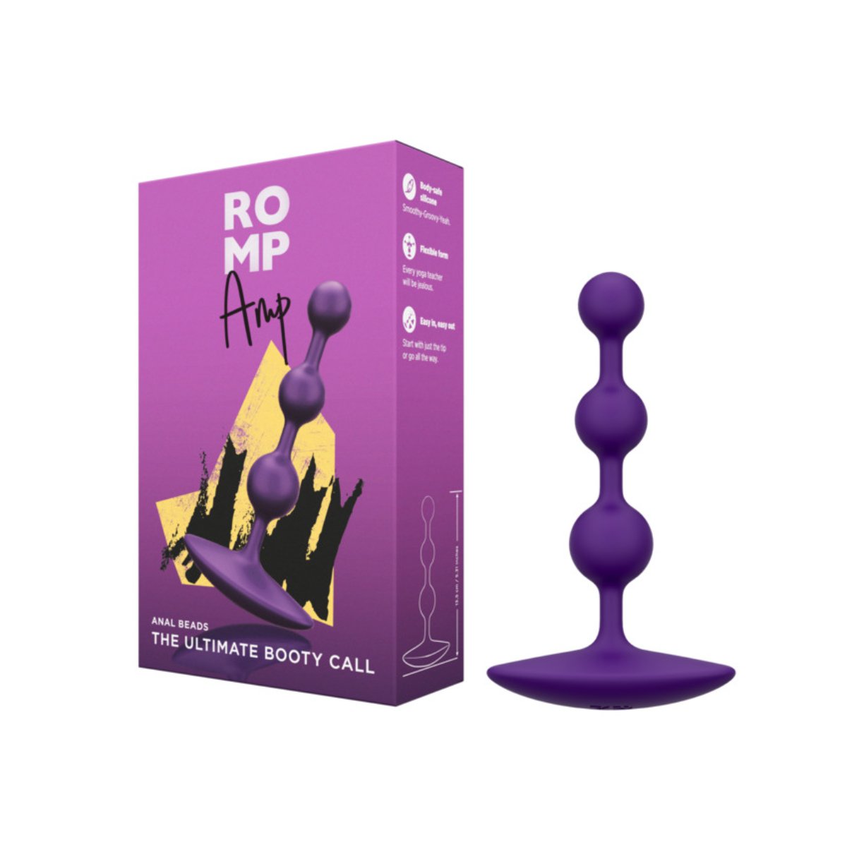 ROMP – Amp Siliconen Anaal Kralen – Paars ROMP – Amp Siliconen Anaal Kralen – Paars