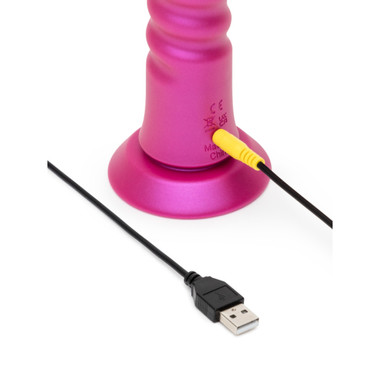 ROMP - Jiggle Thrusting Vibrator with Suction Cup - Pink - EasyToys