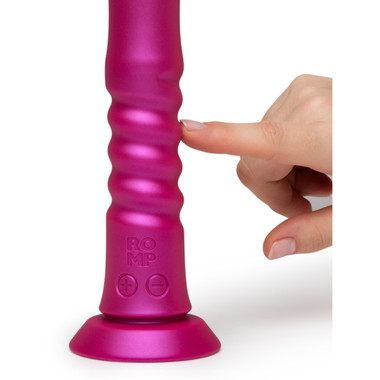 ROMP - Jiggle Thrusting Vibrator with Suction Cup - Pink - EasyToys