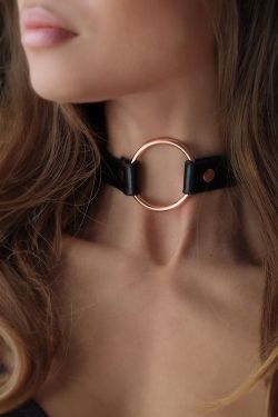 Rosy Gold - Choker - Zwart