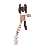 Rosy Gold - Tepelklemmen met parelketting - Verstelbaar Design