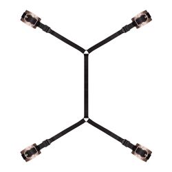 Rosy Gold - Under-Mattress Restraint Set - Negro