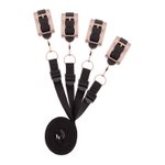 Rosy Gold - Under-Mattress Restraint Set - Zwart