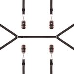 Rosy Gold - Under-Mattress Restraint Set - Zwart