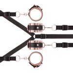 Rosy Gold - Under-Mattress Restraint Set - Zwart