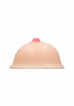 Jabón con forma de seno envuelto para regalo