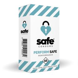 SAFE - Préservatifs retardant l'orgasme - Performance - 10 unités