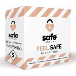 SAFE - Condoms - Ultra Thin - 5 pieces