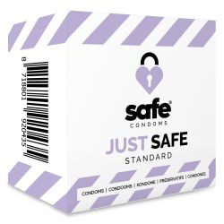 SAFE – Prezerwatywy z lubrykantem na bazie silikonu – Standardowe – 5 sztuk
