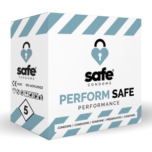 SAFE – Kondome für Orgasmusverzögerung – Performance– 5 Stück