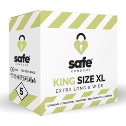 SAFE - Préservatifs - King Size XL - 5 unités