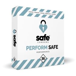 SAFE - Préservatifs retardant l'orgasme - Performance - 36 unités