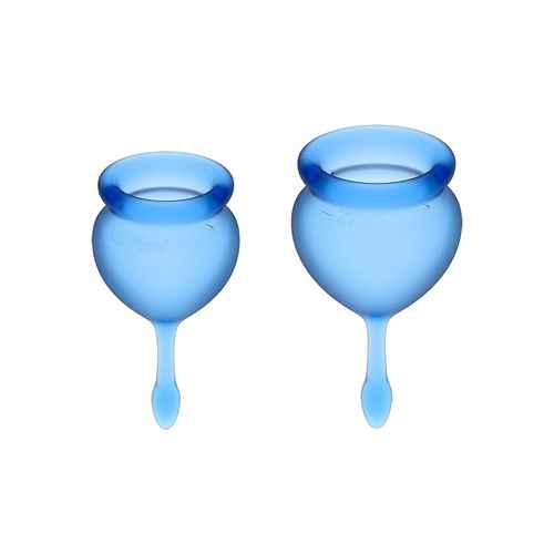 Satisfyer Feel Good Menstruatie Cup Set - Blauw 