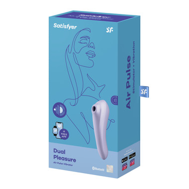 Vibrateur suceur Dual Pleasure - Mauve - EasyToys