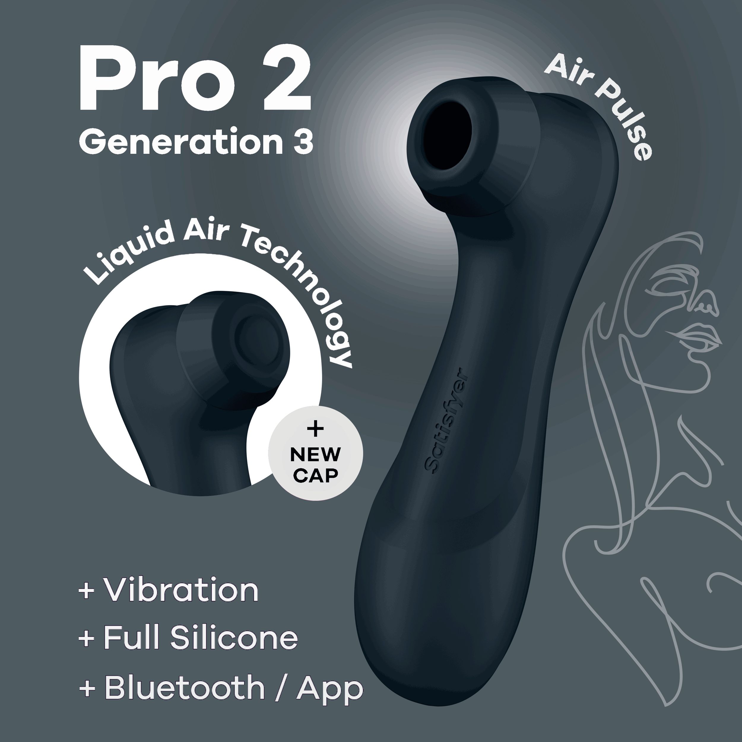 Satisfyer Pro 2 - Generation 3 App Controlled - Black - EasyToys