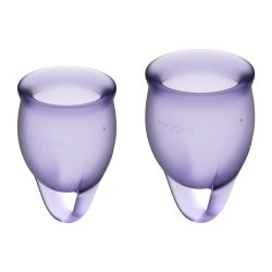 Satisfyer Feel Confident Menstrual Cups - Lilac