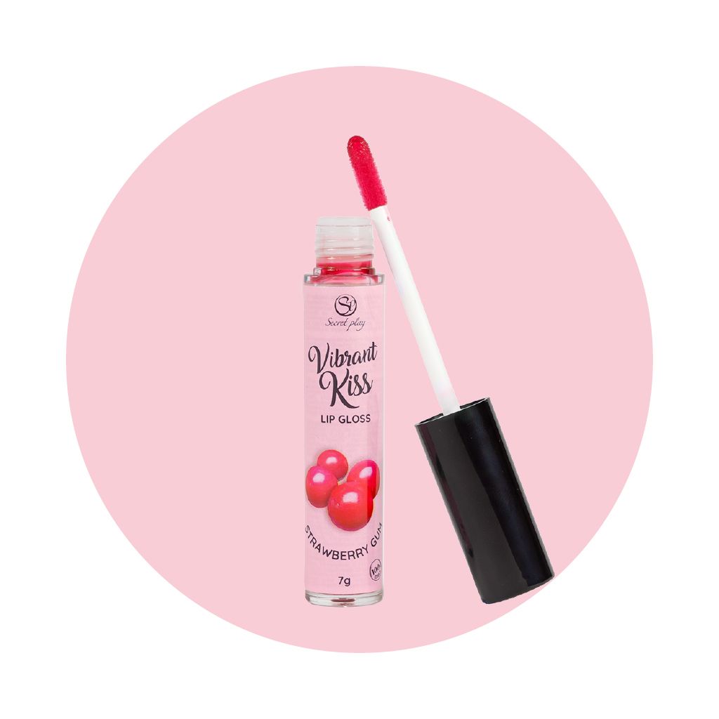Secret Play - Vibrant Kiss Lipgloss Strawberry Gum - 7 g