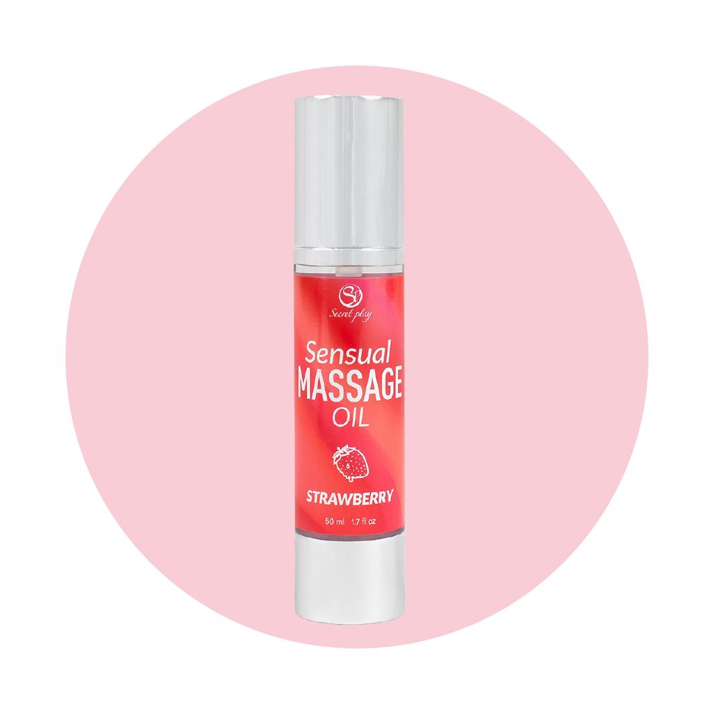 Secret Play - Strawberry Massageolie - 50 ml