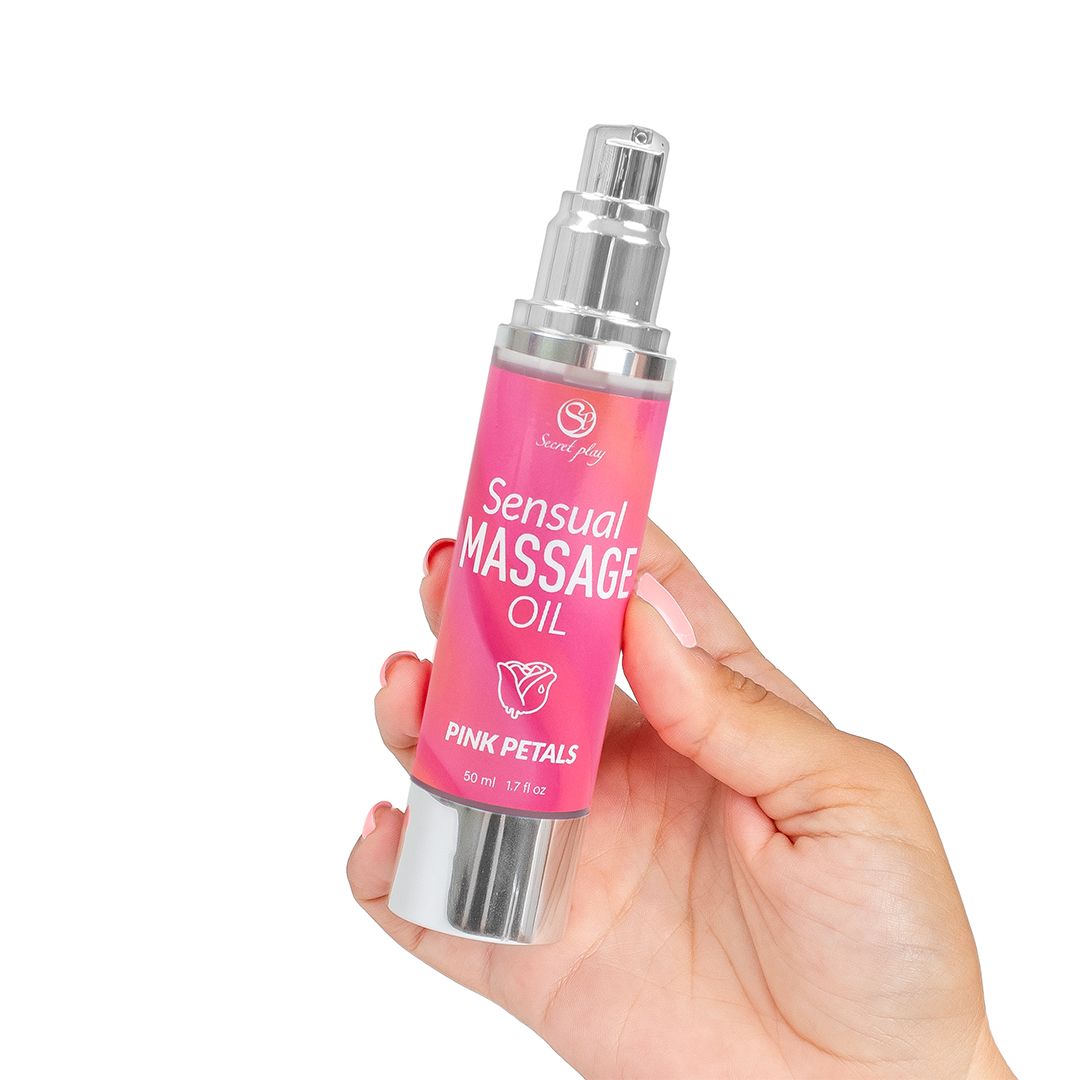 Secret Play - Pink Petals Massageolie - 50 ml foto 2