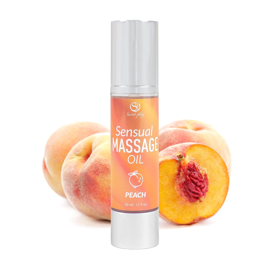 Secret Play - Peach Massageolie - 50 ml foto 2