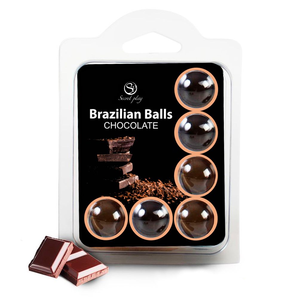 Secret Play - Brazilian Balls Chocolate - 6 Massage Balls foto 2
