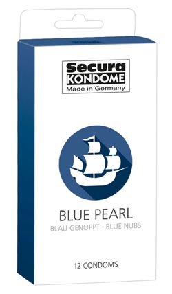 Secura Blue Pearl Condoms - 12 Pezzi