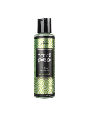 Sensuva - Handipop Handjob Massagegel Groene Appel - 125 ml