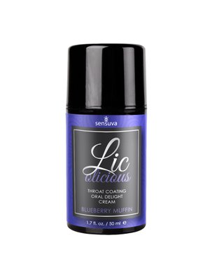 Sensuva – Lic-o-licious Oral Cream – Blueberry Muffin