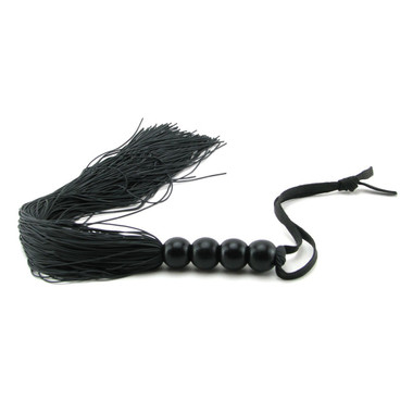 S&M Small Rubber Whip: Black - EasyToys