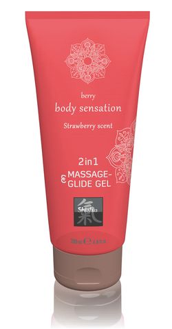 Massage- & Glide Gel 2 in 1 - Strawberry