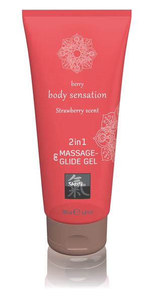 Massage- & Glide Gel 2 in 1 - Aardbei