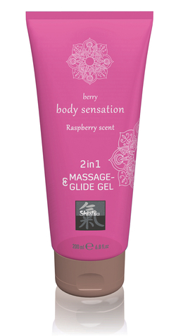 Massage- & Glide Gel 2 in 1 - Raspberry