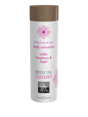 Luxe Eetbare Body Oil - Framboos & Appel