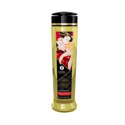 Shunga - Olejek do masażu Romance - Szampan i truskawki - 240 ml