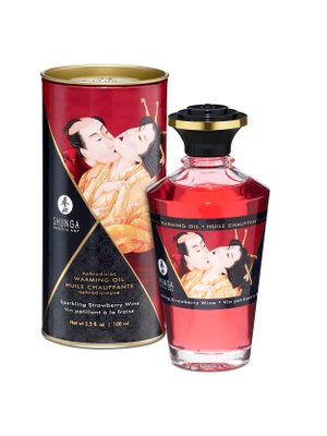 Shunga - Aphrodisiac Verwarmende Olie Aardbeienwijn 100 ml