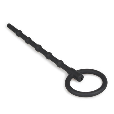 hollow penis plug Ribbed Hollow Silicone Penis Plug main image 0